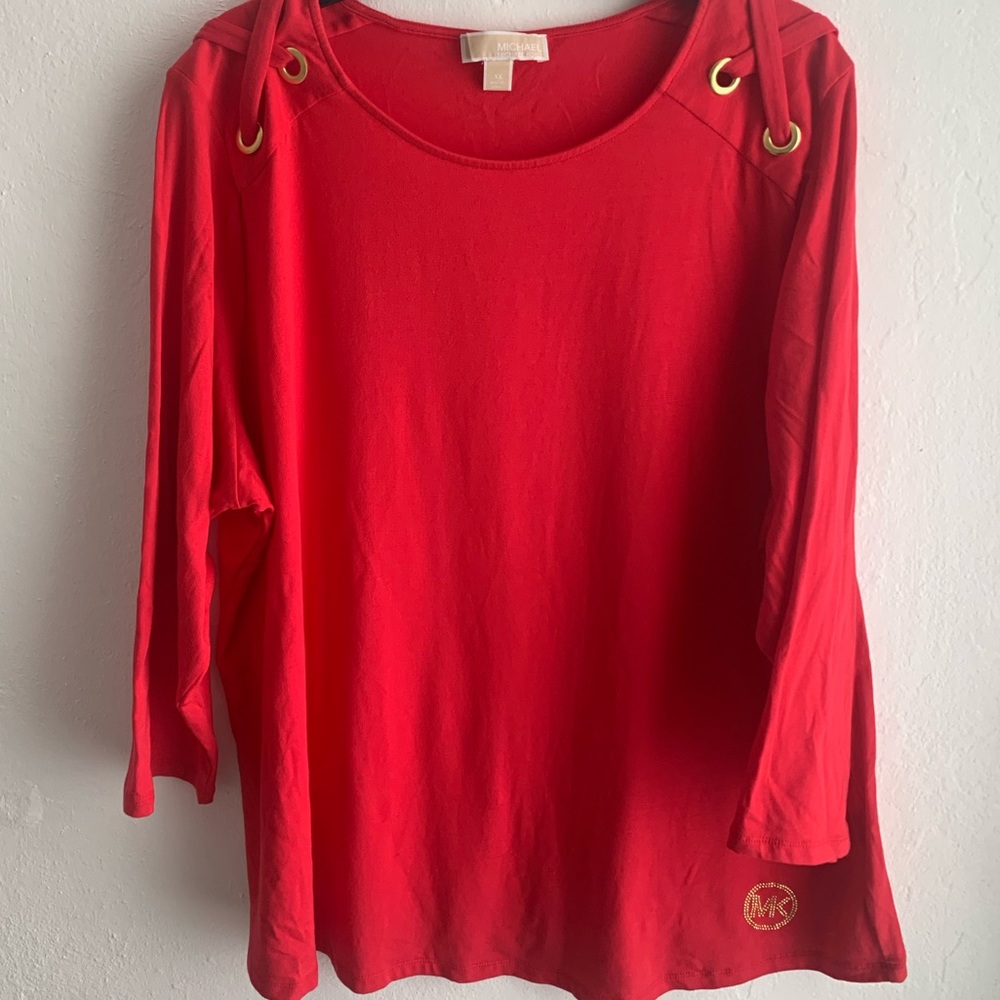 Red long sleeves Michael kors
